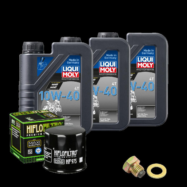 Suzuki AN 650 Burgman Service Kit Ölwechsel Öl LIQUI MOLY 10W-40 Ölfilter