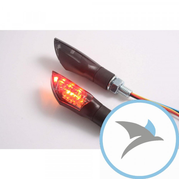 Blinkleuchte RELEASE JMP LED mit Brems- und Rücklicht Rauchglas schwarz