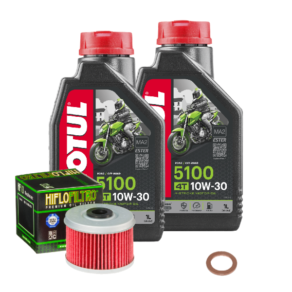 Honda TRX 400 EX Sportrax Service Kit Ölwechsel Öl Motul 5100 10W30 Ölfilter