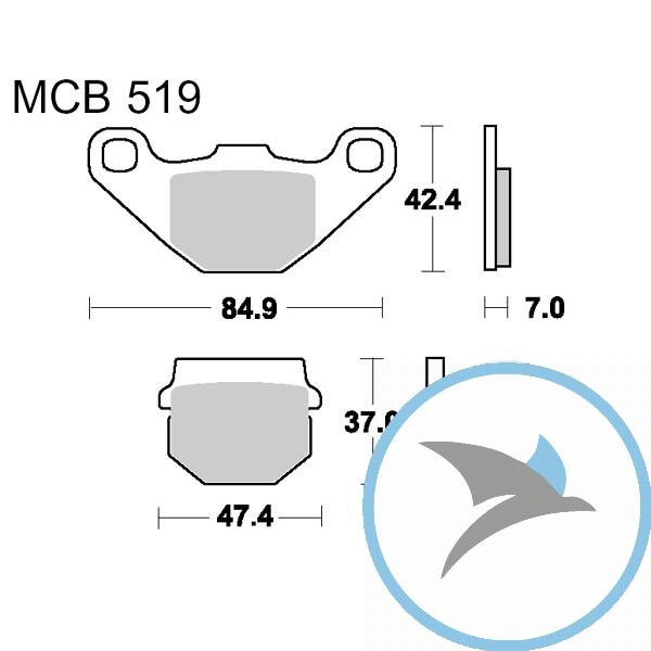 Bremsklotz Standard TRW - MCB519