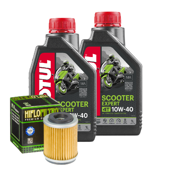 Yamaha XC 125 T Cygnus Service Kit Öl Motul Scooter 10W40 MA Ölfilter