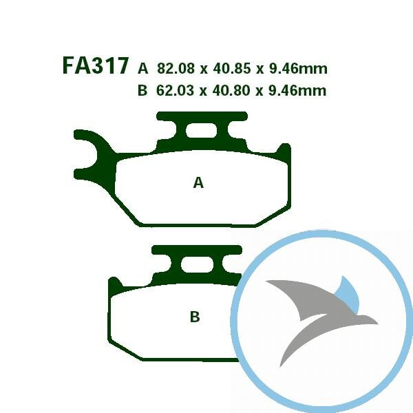 Bremsklotz Standard EBC - FA317TT