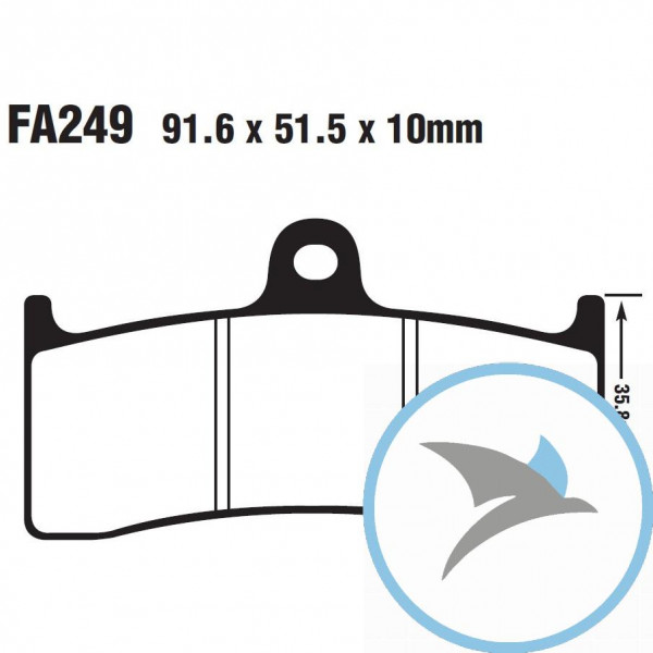 Bremsklotz Standard EBC - FA249