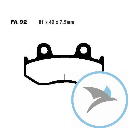 Bremsklotz Standard EBC oder 7871031 - FA092TT