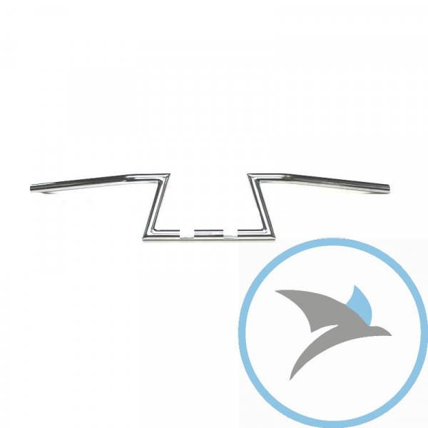 Lenker Stahl chrom 22 mm Fehling Z Rohr hoch - 7736