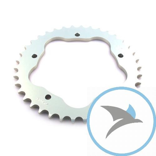 Alu-Kettenrad 41Z Teilung 525 silberfür Kettenradträger 7585011
