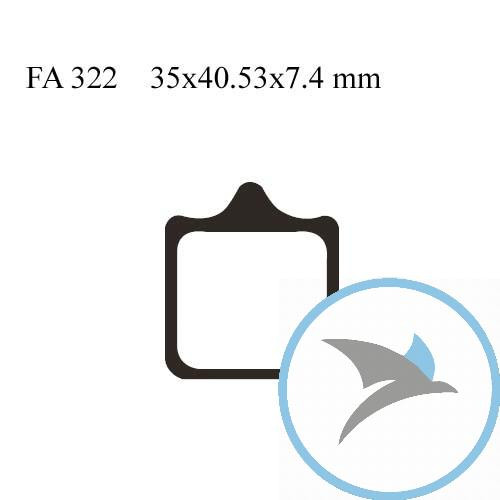 Bremsklotz Sinter HH EBC oder 7873649 - FA322/4HH
