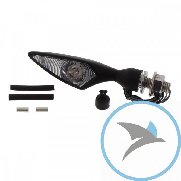 Blinkleuchte schwarz Micro Rhombus - 126250