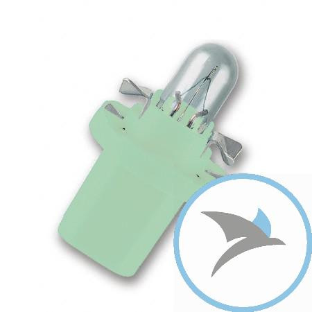 Lampe 12V2W B8.5D Sockel Weißgrün