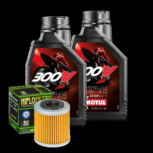 Aprilia RS4 125 /Replica Service Kit Ölwechsel Öl Motul 300V 5W40 Ölfilter