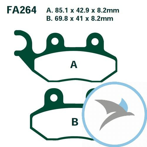 Bremsklotz Standard Scooter EBC oder 7872278 - SFA264