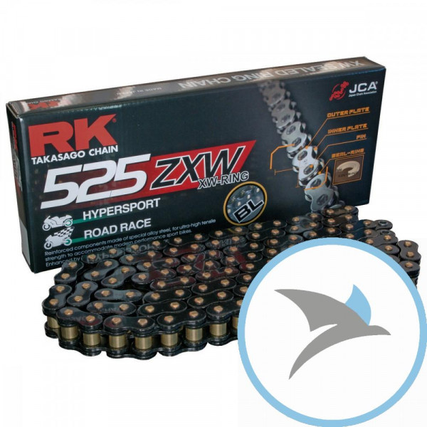 RK XW-Ringkette SW525ZXW/118 Kette offen mit Nietschloss