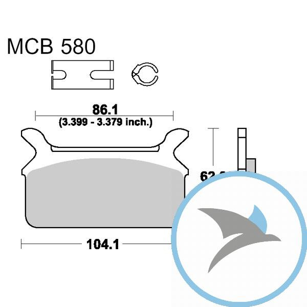 Bremsklotz Standard TRW oder 7377153 - MCB580