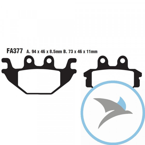 Bremsklotz Semi-Sinter V EBC - FA377V