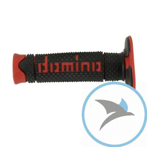 Griffgummi schwarz/rot Domino D.22 mm. L.120 mm geschlossen - A26041C4240A7-0