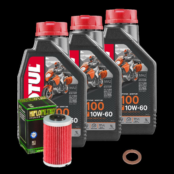 KTM Adventure 640 LC4 Service Kit Ölwechsel Öl Motul 7100 10W60 Ölfilter