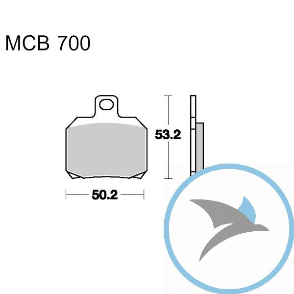 Bremsklotz Scooter TRW oder 7320278 - MCB700EC