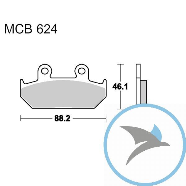 Bremsklotz Standard TRW oder 7374390 - MCB624