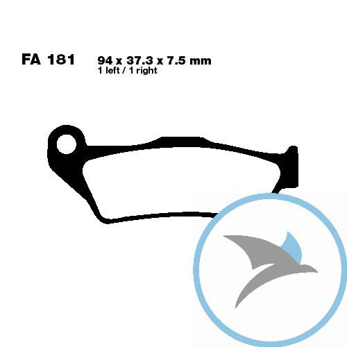 Bremsklotz Sinter HH EBC oder 7870140 - FA181HH