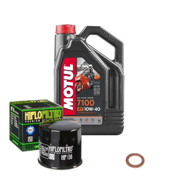 Cagiva Raptor 1000 Service Kit Ölwechsel Öl Motul 7100 10W40 Ölfilter