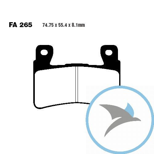 Bremsklotz Sinter HH EBC oder 7870058 - FA265HH