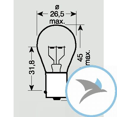 LAMPE 6V21W JMP SIEHE 7050857 05/18