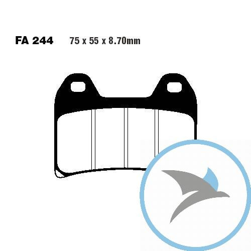 Bremsklotz Semi-Sinter V EBC - FA244V