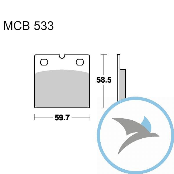 Bremsklotz Sinter vorne TRW oder 7328420 - MCB533SV