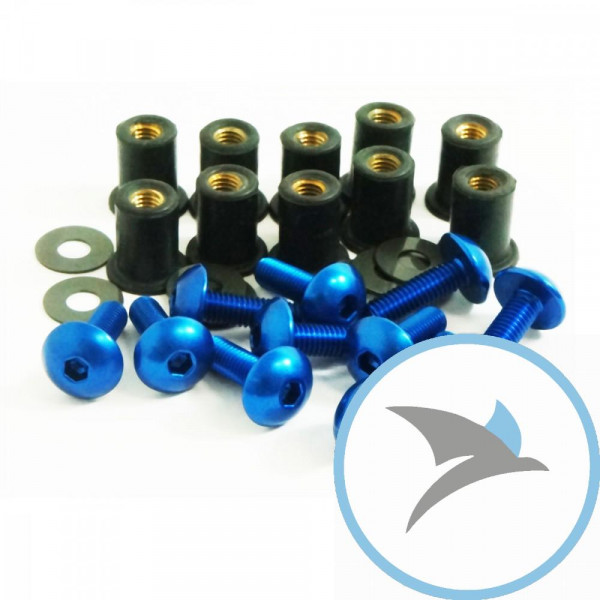 VERKLEID Schraube Satz Pro Bolt M5 alu blau - SK10B