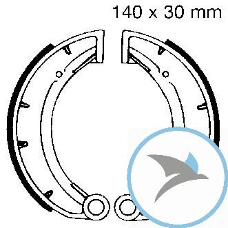 Bremsbacken ohne Feder EBC - 979