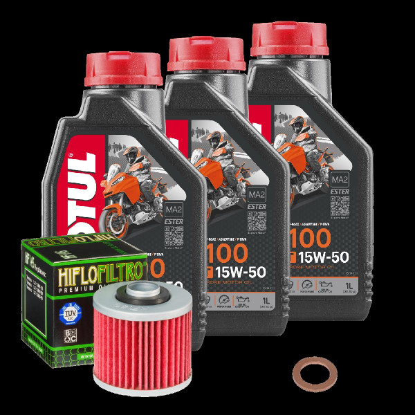 Yamaha XT 660 Z Tenere Service Kit Ölwechsel Öl Motul 7100 15W50 Ölfilter