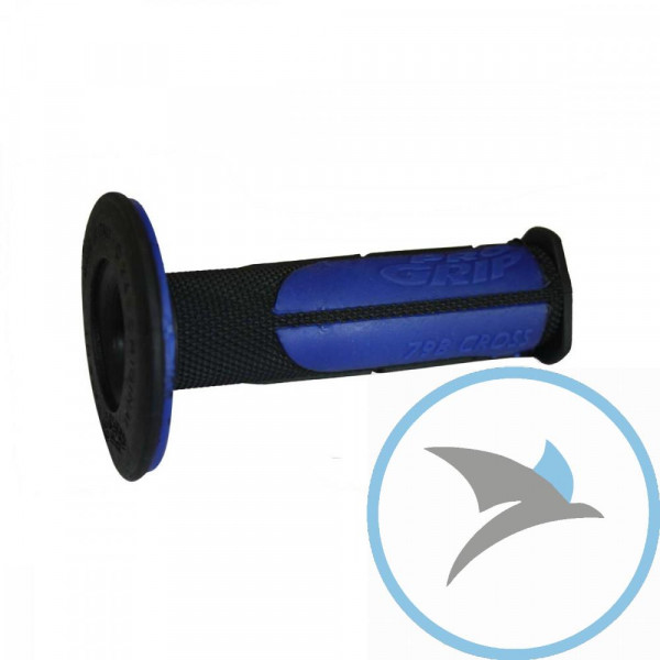 Griffgummi schwarz/blau D.22/25 mm. L.115MM geschlossen - PA079800NEBL