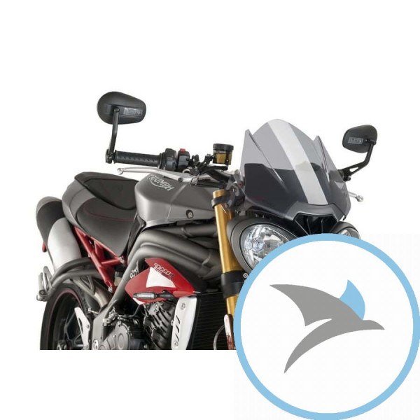 Sportscheibe New Generation Puig für NB rauchgrau - 8929H