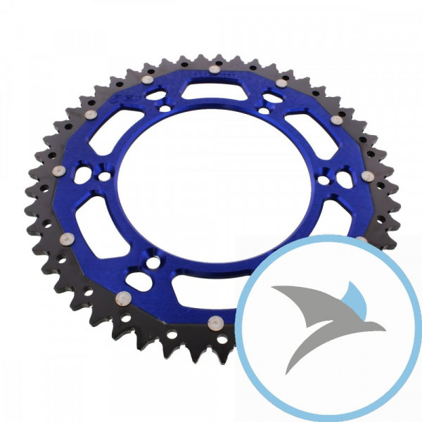 Kettenrad Dual 51Z Teilung 520 blauZF Innendurchmesser 136 Lochkreis 156