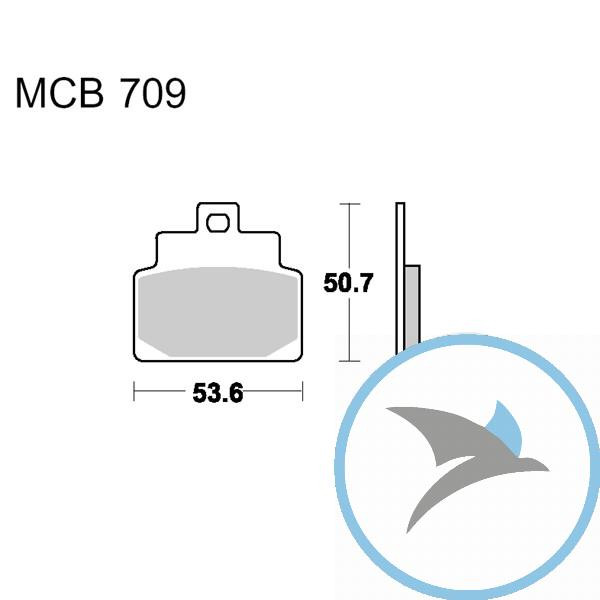 Bremsklotz Sinter Scooter TRW oder 7323439 - MCB709SRM