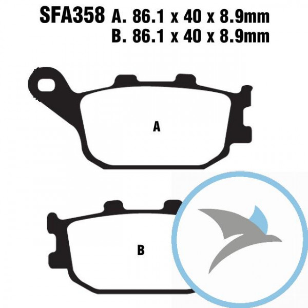 Bremsklotz Sinter HH Scooter EBC - SFA358HH