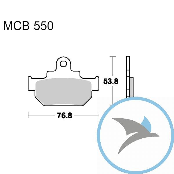 Bremsklotz Standard TRW oder 7328487 - MCB550