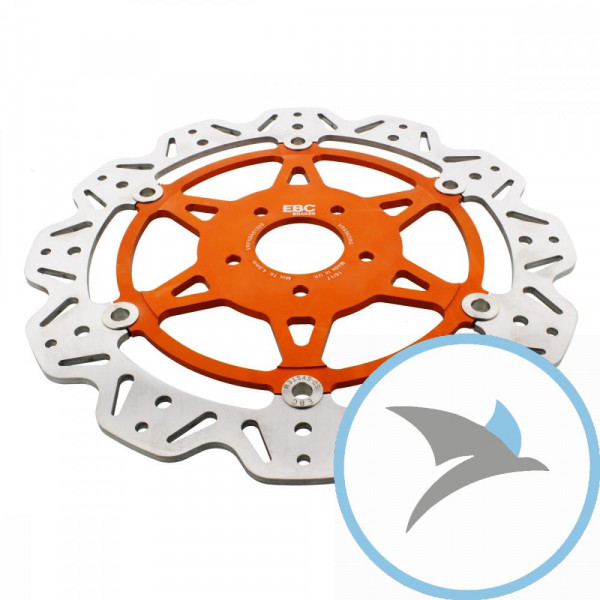 Bremsscheibe VEE EBC orange - VR856ORG