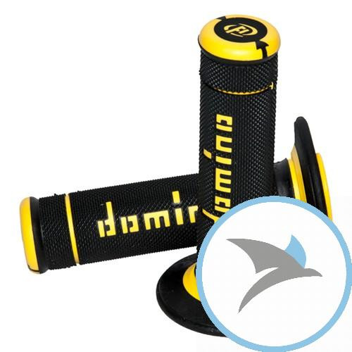Griffgummi schwarz/gelb Domino D.22 mm. L.118MM geschlossen - A19041C4740A7-0