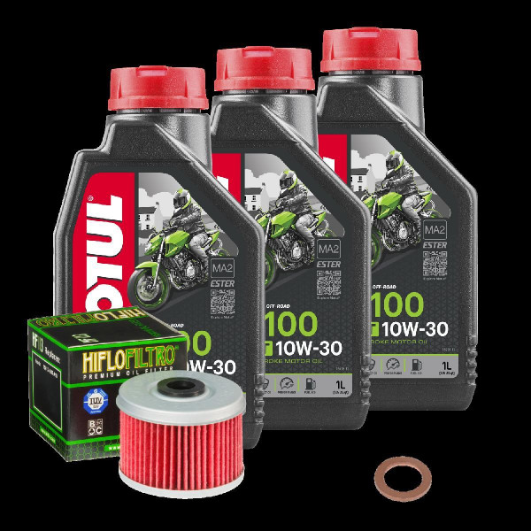 Honda TRX 420 TM FourTrax Service Kit Ölwechsel Öl Motul 5100 10W30 Ölfilter