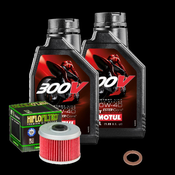 Honda XL 125 V Varadero Service Kit Ölwechsel Öl Motul 300V 10W40 Ölfilter