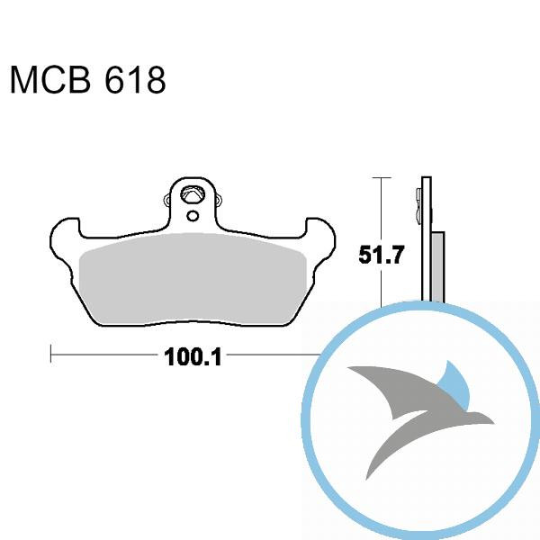 Bremsklotz Standard TRW oder 7374580 - MCB618