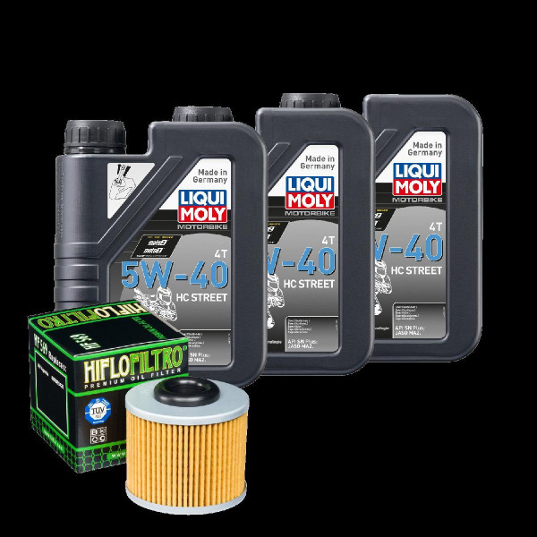 MV Agusta Dragster 800 ABS Service Kit Ölwechsel Öl LIQUI MOLY 5W-40 Ölfilter