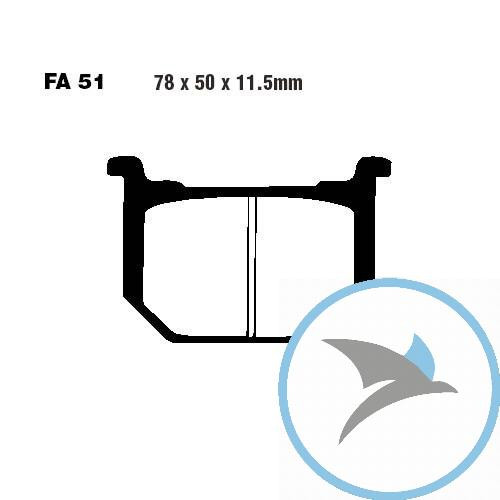 Bremsklotz Semi-Sinter V EBC - FA051V