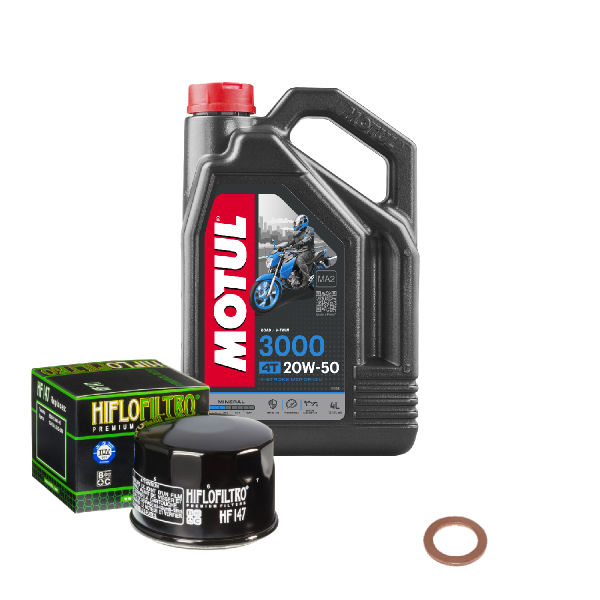 Yamaha XVS 1300 A Midnight Star Service Kit Öl Motul 3000 20W50 Ölfilter