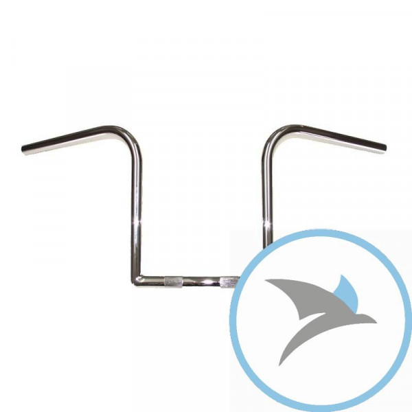 Lenker Stahl chrom 22 mm Fehling LZR hoch - 7796