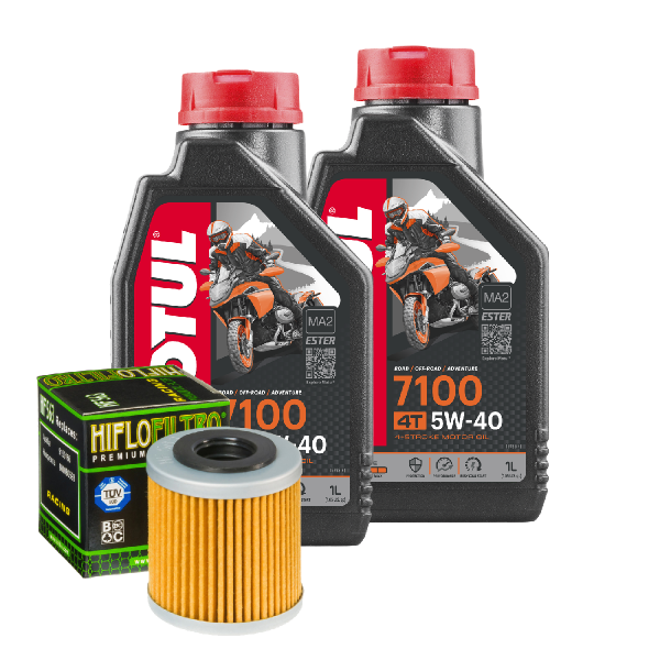 Aprilia RS4 125 /Replica Service Kit Ölwechsel Öl Motul 7100 5W40 Ölfilter