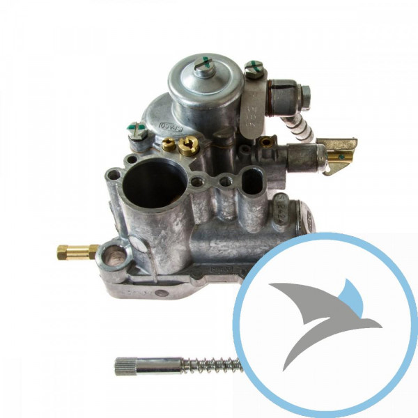 Vergaser silber 24-24E Dellorto -
