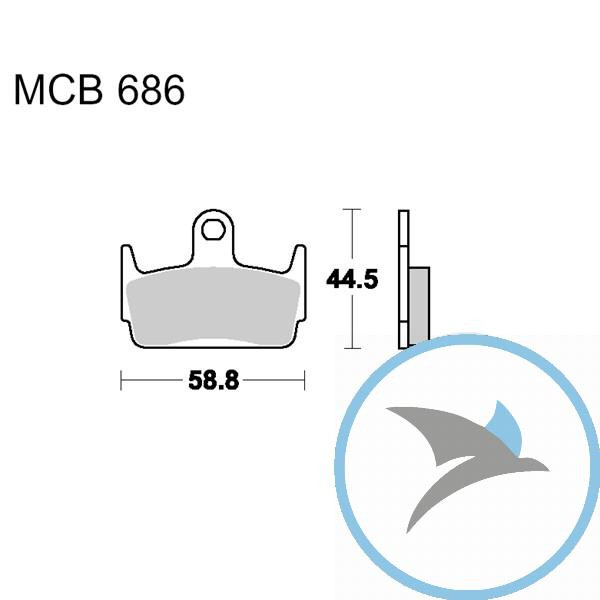 Bremsklotz Standard TRW oder 7321870 - MCB686