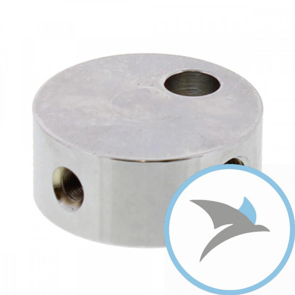 3-Wege Verteiler geschraubt TYP834 3/8 UNF chrom